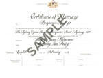 wedding certificate